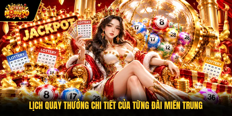 Lịch quay thưởng chi tiết của từng đài miền Trung